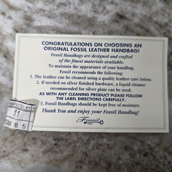 Fossil Vintage Key Leather Cargo Organizer Crossbody Black - Picture 12 of 14